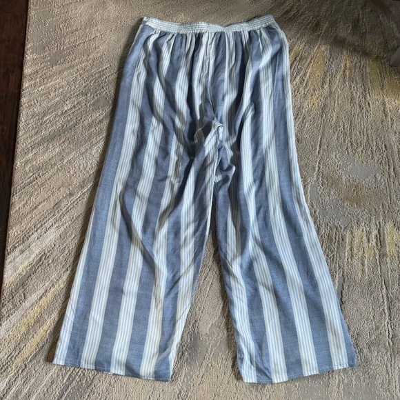 Summersalt Easy Breezy Eco Voile Wrap beach wide leg pants Blue pull on XL - Picture 5 of 9